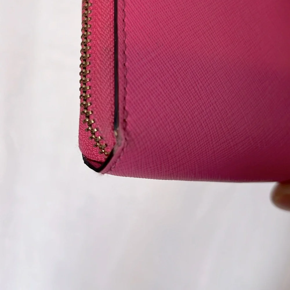 Kate Spade Pink Saffiano Leather Wallet